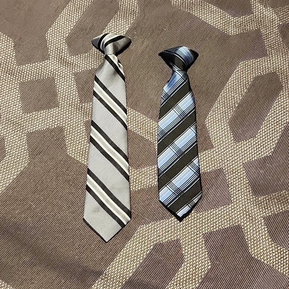 2 Boys Clip on Ties